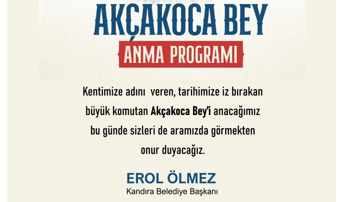 Kandıra Baba Tepesi’nde, Osmanlı Devleti’nin kuruluş döneminin önemli
komutanlarından Akçakoca Bey