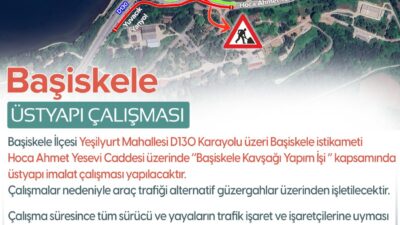 Kocaeli Büyükşehir Belediyesi tarafından Başiskele Yeşilyurt Mahallesi D-130 Karayolu Başiskele