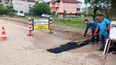 Kocaeli Büyükşehir Belediyesi, Kandıra sahillerine giden yollarda bakım ve onarım