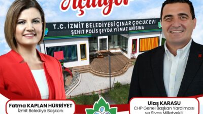 İzmit Belediyesinin hayata geçirdiği Şehit Polis Şeyda Yılmaz Çınar Çocuk