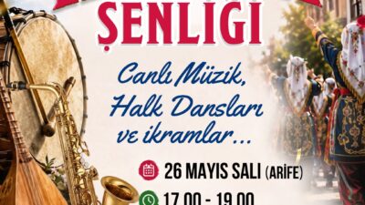İzmit Belediyesi, bayram arifesinde Tapani Şenliği’nde vatandaşları canlı müzik, halk
