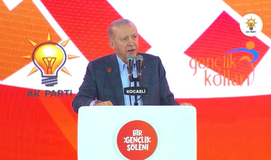 Cumhurbaşkanı Recep Tayyip Erdoğan, AK Parti Gençlik Kolları tarafından Kocaeli’de