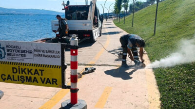 Kocaeli Büyükşehir Belediyesi, Gölcük Değirmendere sahilinde vatandaşların güvenli ve konforlu