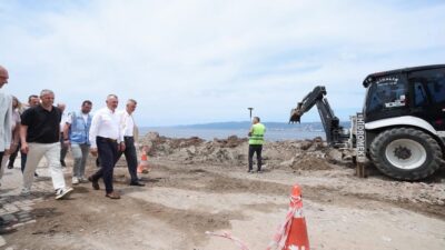 Kocaeli sahilleri, Büyükşehir Belediyesi tarafından modernleştirilirken; Değirmendere’deki çalışmalarda sona gelindi.