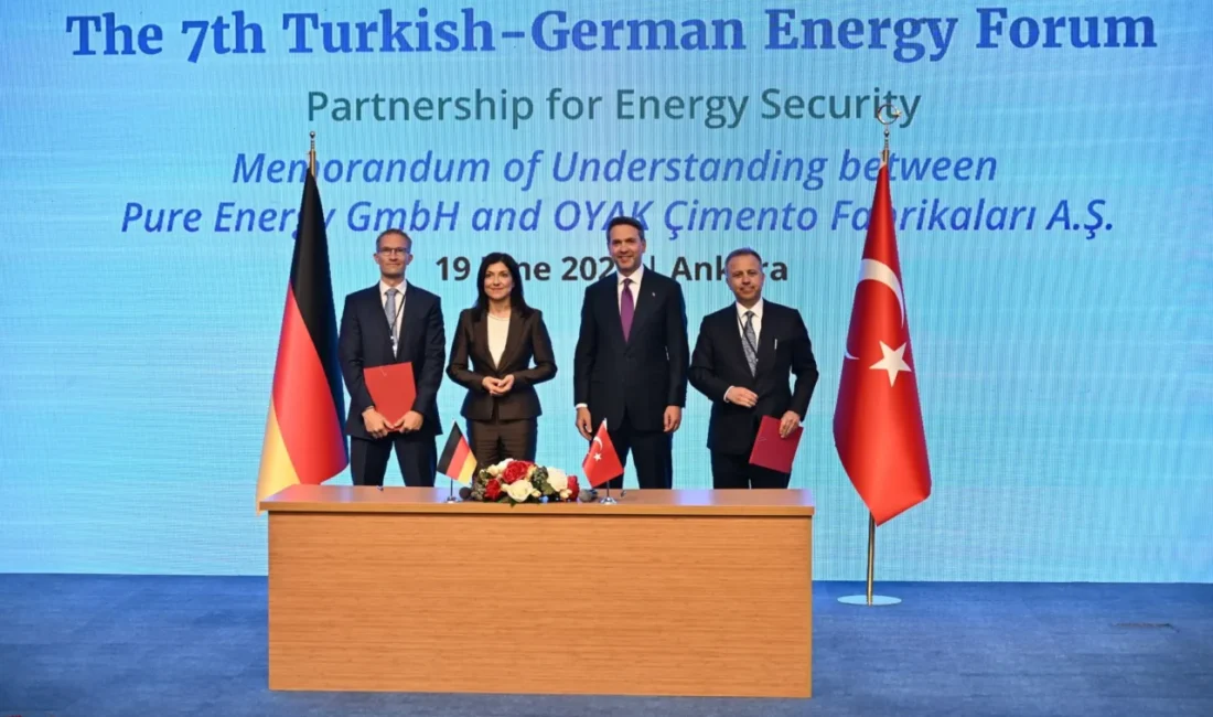 OYAK Çimento ile Almanya merkezli temiz teknoloji şirketi Pure Energy,