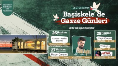 Başiskele’de 26-27-28 Haziran tarihlerinde düzenlenecek Gazze Günleri, dayanışma etkinlikleri ve
