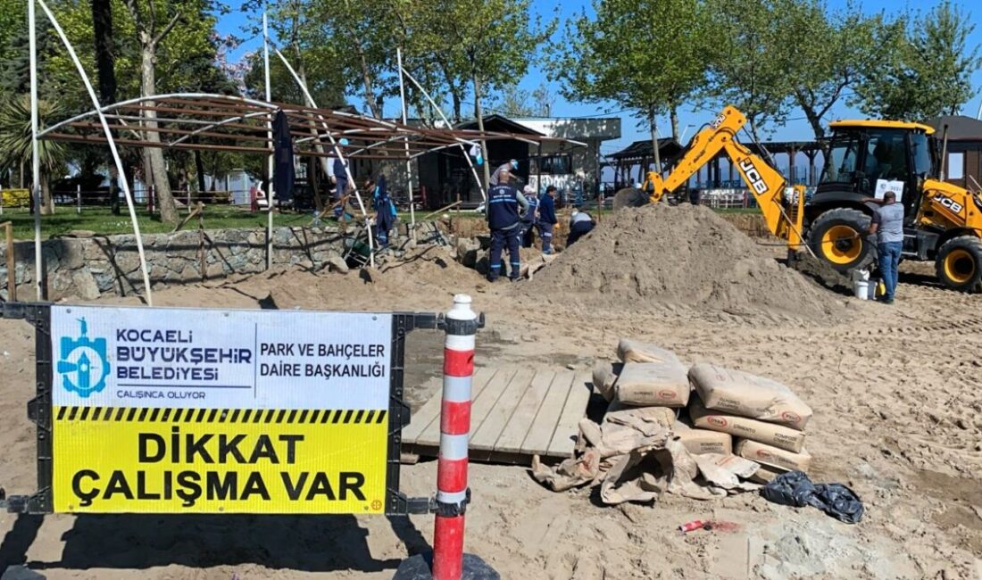 Kocaeli Büyükşehir Belediyesi, yaz sezonu öncesinde Karamürsel ve çevresindeki sahillerde