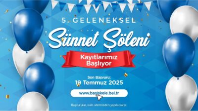 Başiskele Belediyesi’nin 5. Geleneksel Sünnet Şöleni için kayıtlar başladı. Başvurular