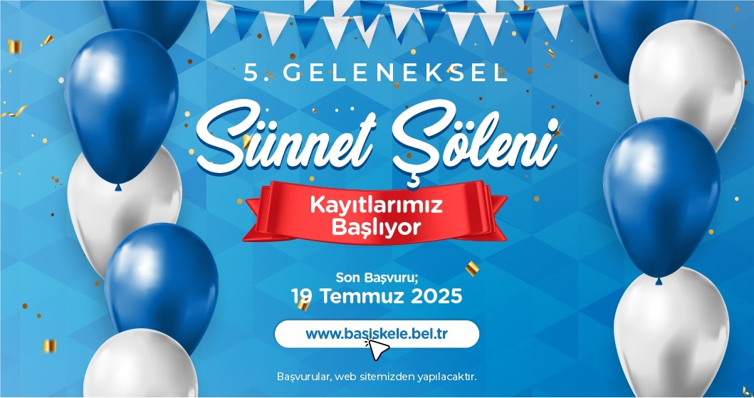 Başiskele Belediyesi’nin 5. Geleneksel Sünnet Şöleni için kayıtlar başladı. Başvurular