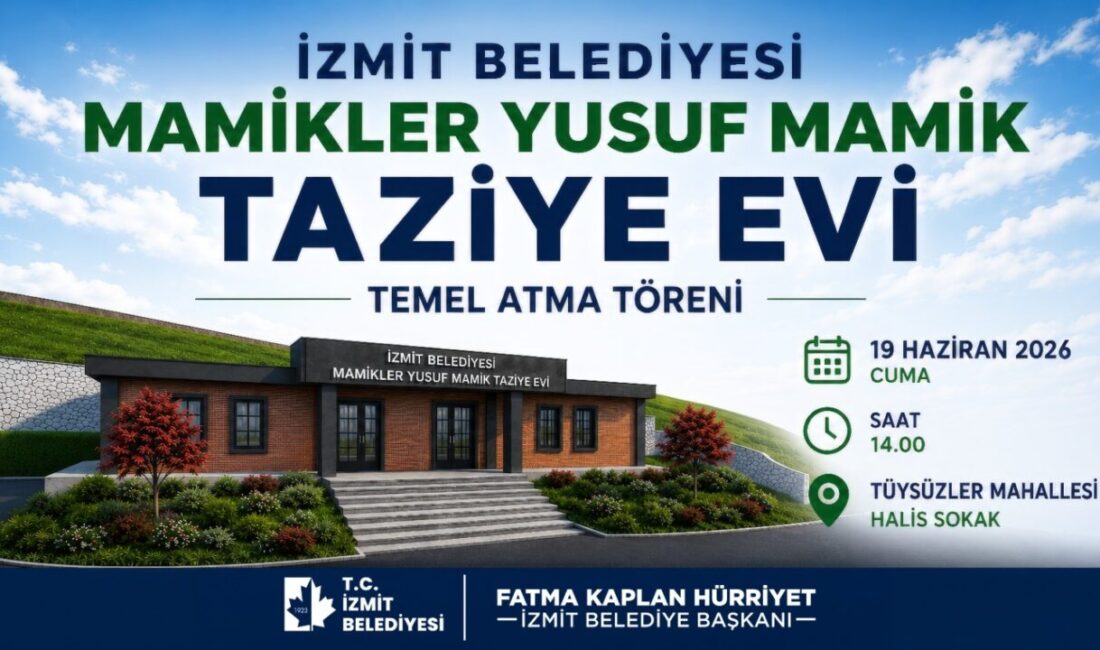 İzmit Belediyesi Tüysüzler Mahallesi’nde inşa edilecek Mamikler Yusuf Mamik Taziye