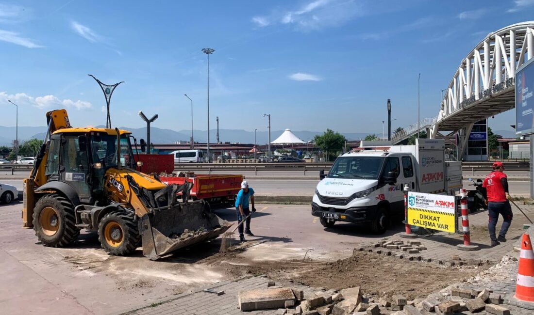 Kocaeli Büyükşehir Belediyesi, kent genelinde erişilebilirliği artırmaya yönelik çalışmalarına devam