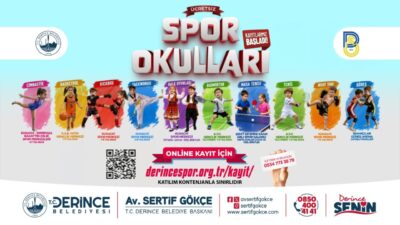 Derince Belediyesi’nin yaz döneminde on farklı branşta düzenleyeceği ücretsiz spor