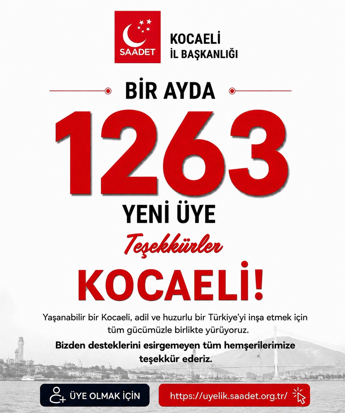 Saadet Partisi Kocaeli İl ve İlçe Teşkilatları, saha çalışmalarına hız