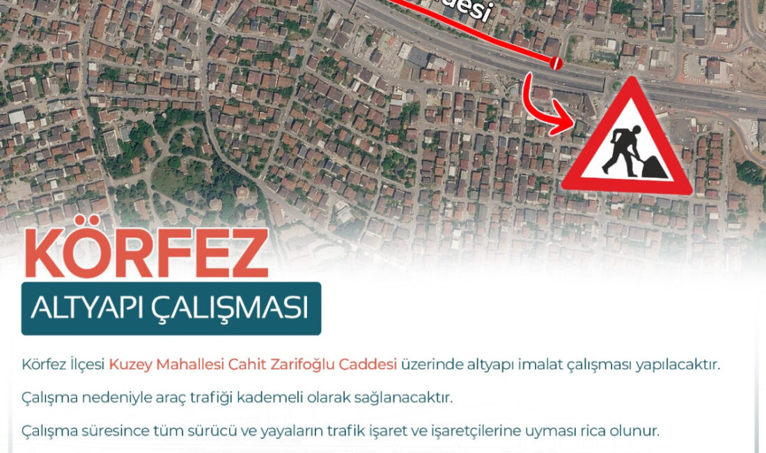 Kocaeli Büyükşehir Belediyesi'nin Körfez Kuzey Mahallesi Cahit Zarifoğlu Caddesi'nde 13