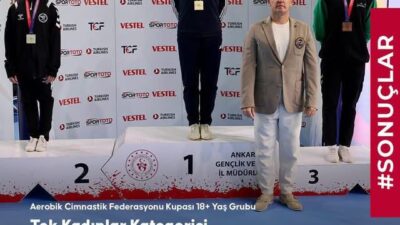 Ankara’da düzenlenen Aerobik Cimnastik Türkiye Şampiyonası’nda İzmitli sporcular önemli
dereceler elde