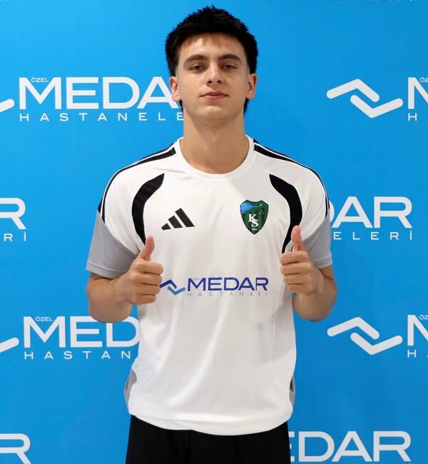 Kocaelispor'un genç transferi Haydar Karataş, sağlık kontrolünden geçti
