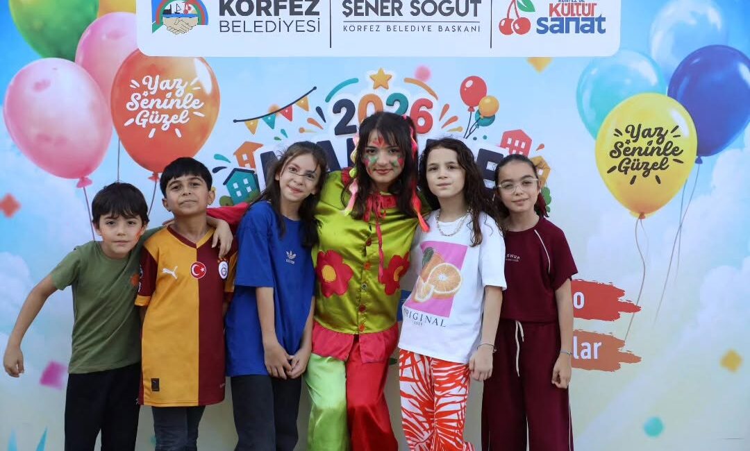 Körfez Belediyesi tarafından çocukların yaz tatilini eğlenceli ve verimli geçirmesi