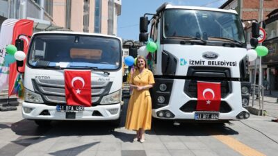 İzmit Belediyesi, öz kaynaklarıyla satın aldığı yeni hizmet araçlarını düzenlenen