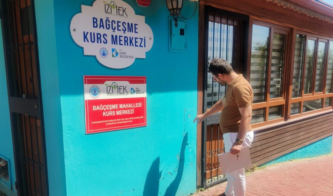 İzmit Belediyesi 2026-2027 eğitim öğretim dönemi öncesinde kurs merkezlerini bakım,
