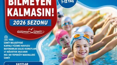 İzmit Belediyesi, 7-12 yaş arasındaki çocuklara yönelik ücretsiz “Yüzme Bilmeyen
