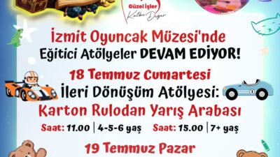 İzmit Belediyesi Oyuncak Müzesi, her hafta sonu çocukları birbirinden eğlenceli