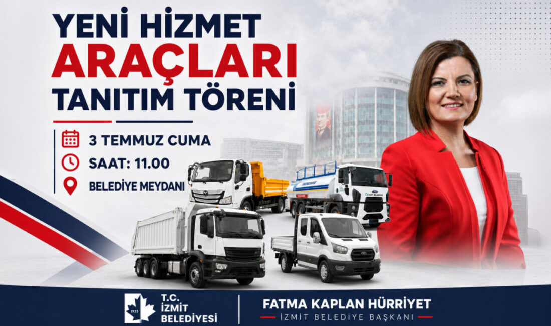 İzmit Belediyesi, geçtiğimiz aylarda araç filosuna kattığı yeni hizmet araçlarının