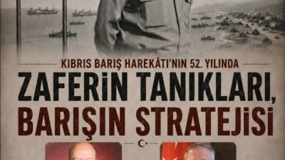 Kıbrıs Barış Harekâtı’nın 52. yıl dönümü dolayısıyla Kocaeli’de düzenlenecek panelde,