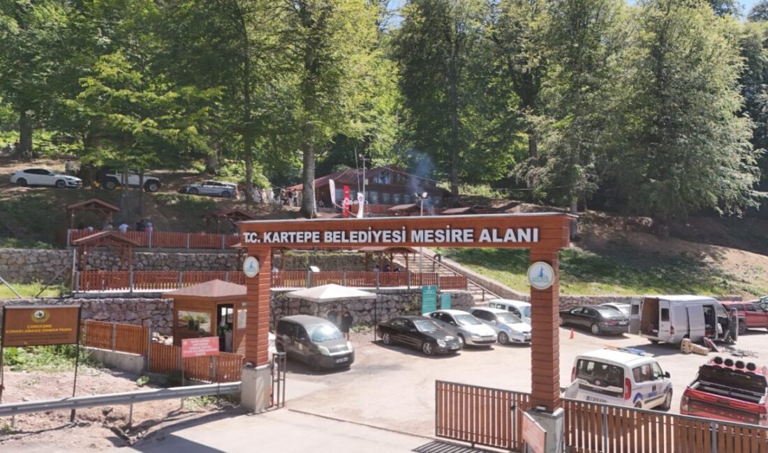 Kartepe Belediyesi Mesire Alanı, kış aylarında sunduğu eşsiz manzaranın ardından
