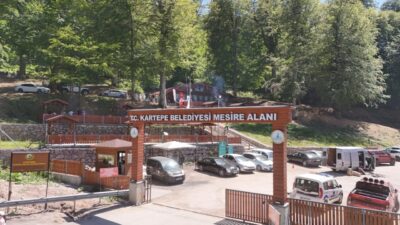 Kartepe Belediyesi Mesire Alanı, kış aylarında sunduğu eşsiz manzaranın ardından
