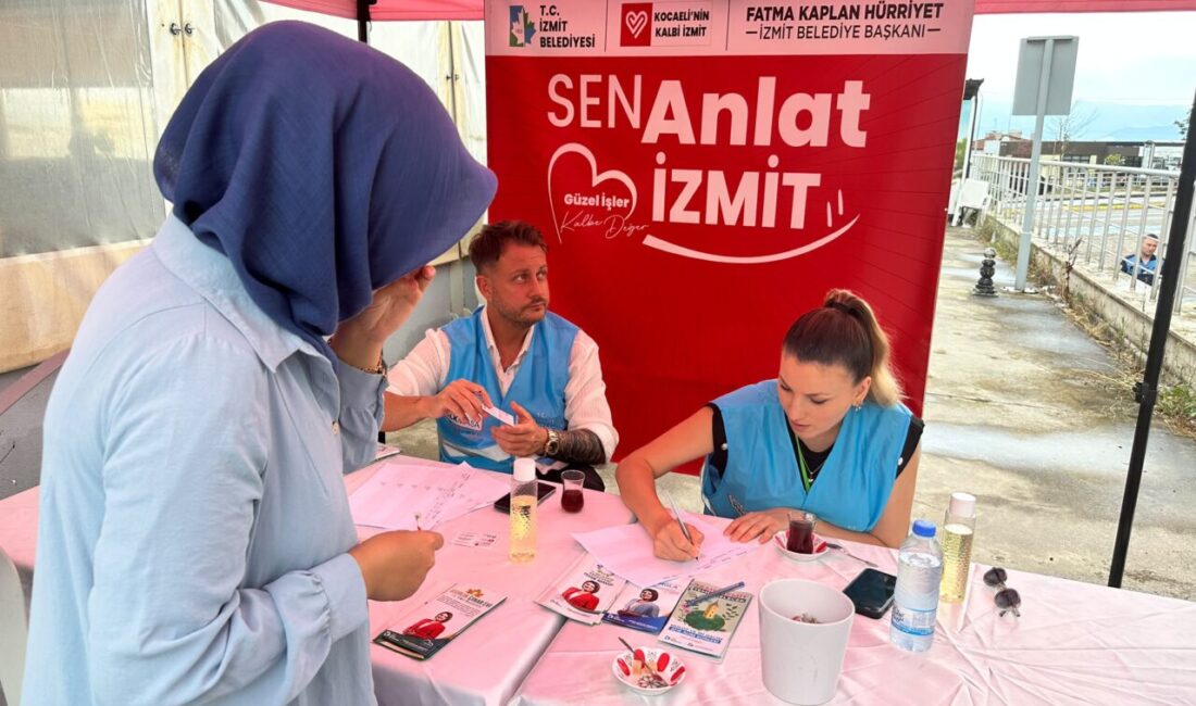 İzmit Belediyesi Çınar Halk Masa ekipleri “Sen Anlat İzmit” programı
