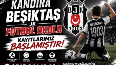 Kandıra Beşiktaş JK Futbol Okulu, yeni dönem sporcu kayıtlarını açtı.