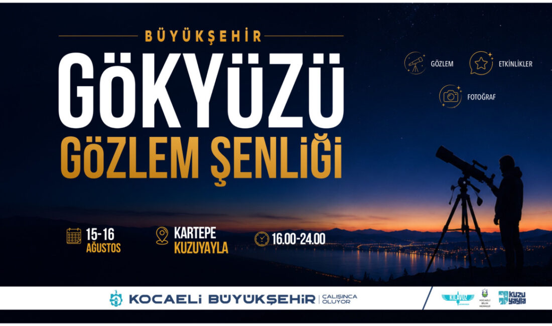 Büyükşehir Belediyesi bünyesinde faaliyet gösteren Kocaeli Bilim Merkezi, yıldızlara en