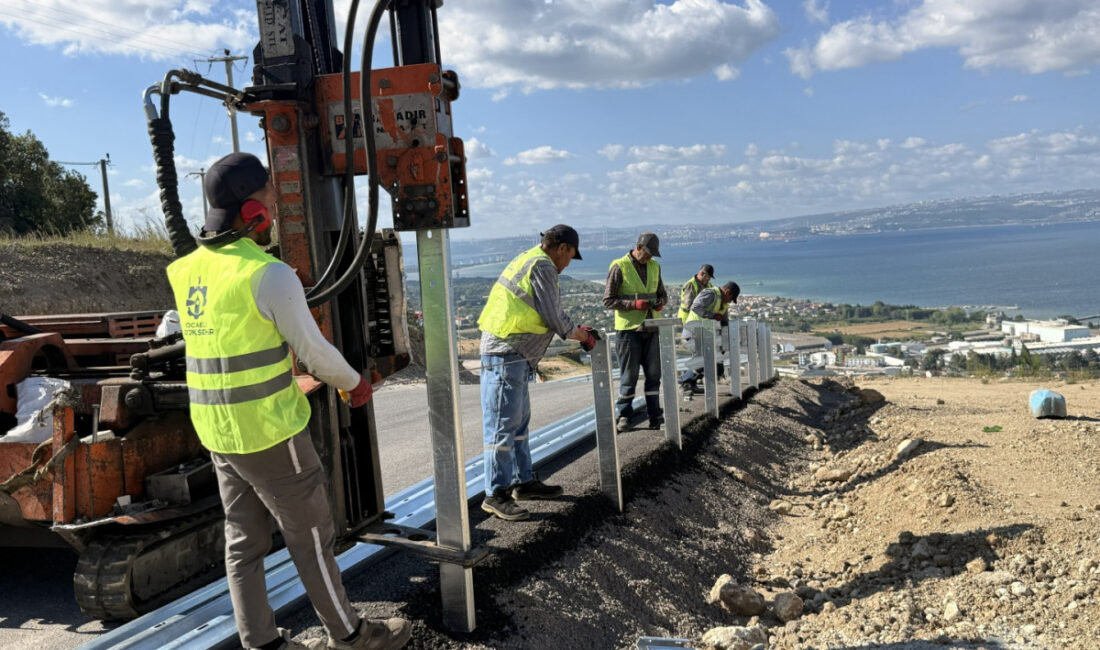 Kocaeli Büyükşehir Belediyesi, kent genelinde ulaşım güvenliğini artırmak amacıyla yol