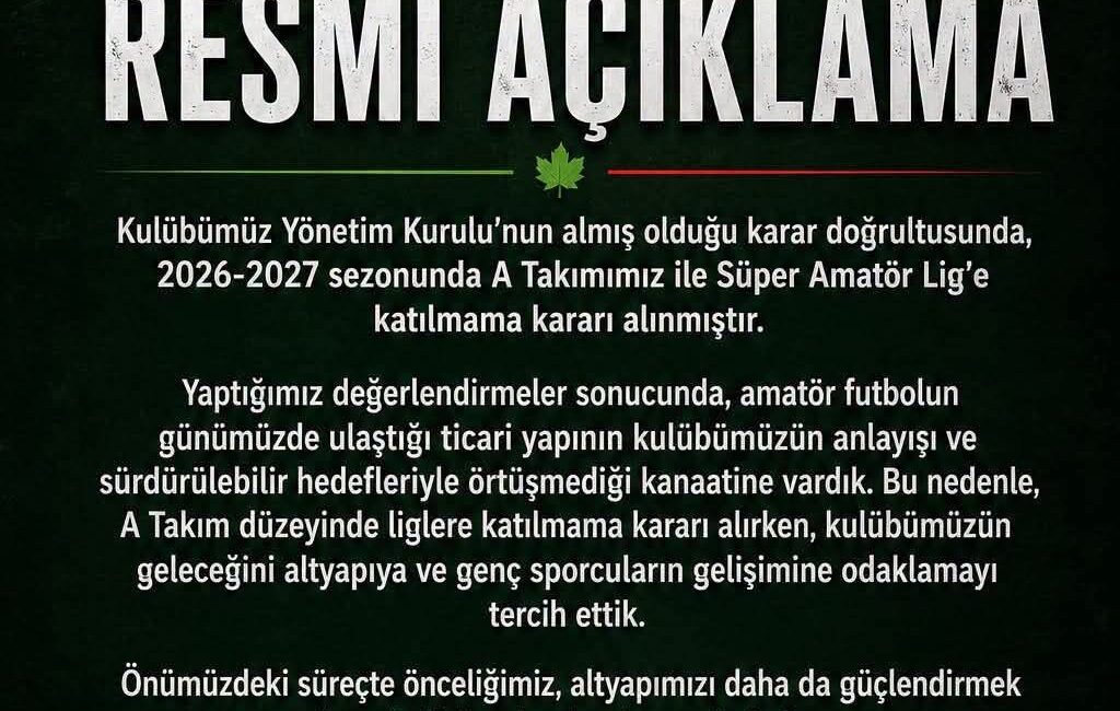 Kocaeli amatör futbolunun köklü kulüplerinden 1953 İzmit Turgutspor, yeni sezonda