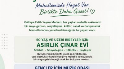 İzmit Belediyesi Gültepe Fatih Yaşam Merkezi, farklı yaş gruplarına yönelik