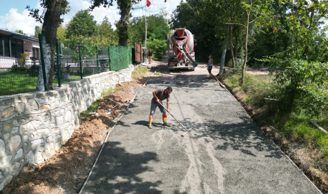 İzmit Belediyesi, Dağköy Mahallesi Merkez Küme Evler Mevkii’nde gerçekleştirdiği beton