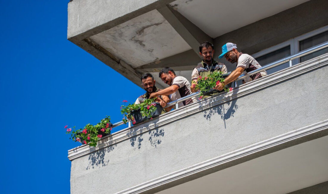 Kocaeli Büyükşehir Belediyesi, “Komşumla Çiçek Açıyorum Projesi” ile Gebze’de balkonları