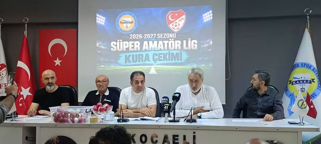 Kocaeli Süper Amatör Futbol Ligi’nde 2026/2027 sezonunun fikstürü belli oldu.
