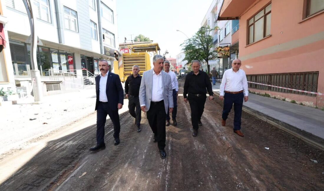 Dilovası Belediye Başkanı Ramazan Ömeroğlu, teknik ekibiyle birlikte ilçenin farklı