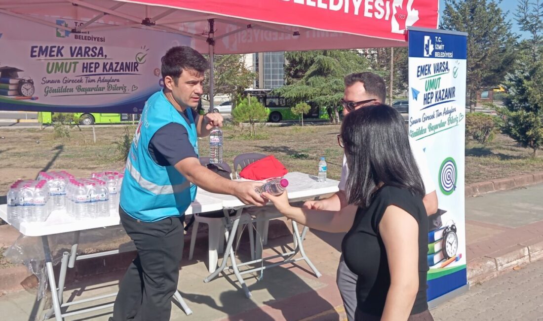 İzmit Belediyesi, milyonlarca vatandaşın ter döktüğü Kamu Personel Seçme Sınavı’nda