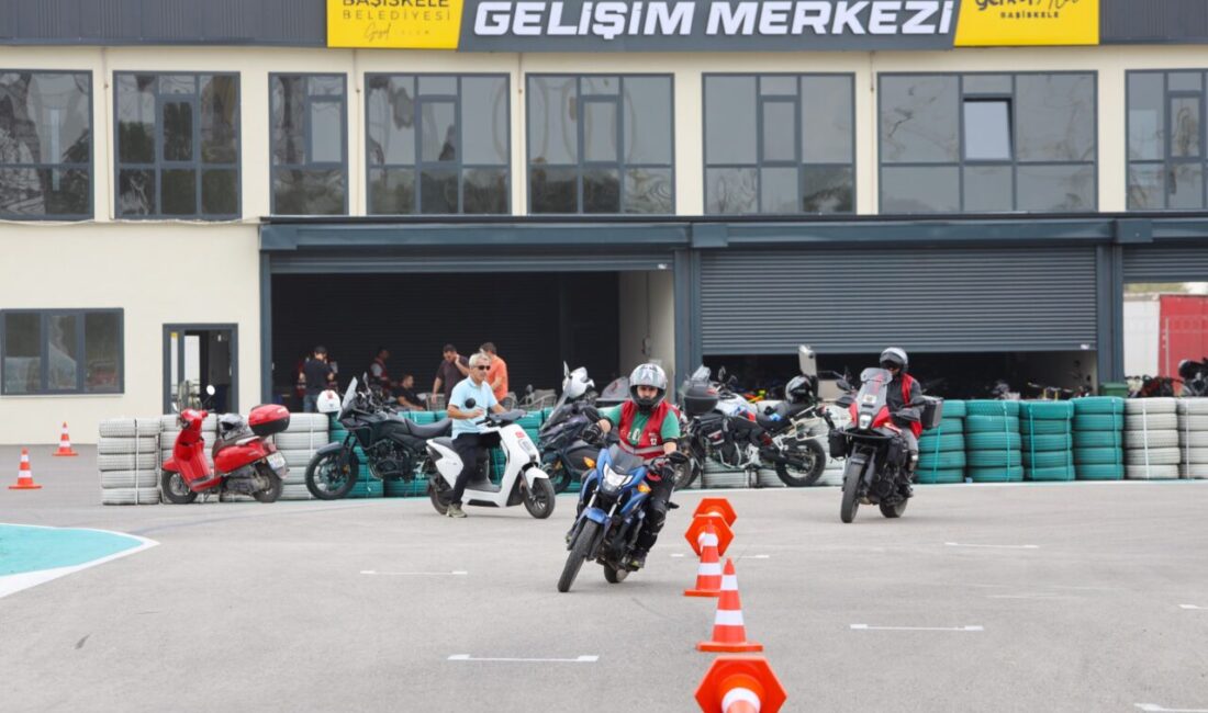 Başiskele Belediyesi, motosiklet kullanıcılarının sürüş becerilerini geliştirmek ve trafikte güvenli