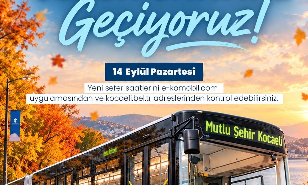Kocaeli Büyükşehir Belediyesi, yeni eğitim-öğretim yılının başlamasıyla birlikte toplu ulaşımda