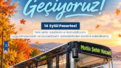 Kocaeli Büyükşehir Belediyesi, yeni eğitim-öğretim yılının başlamasıyla birlikte toplu ulaşımda