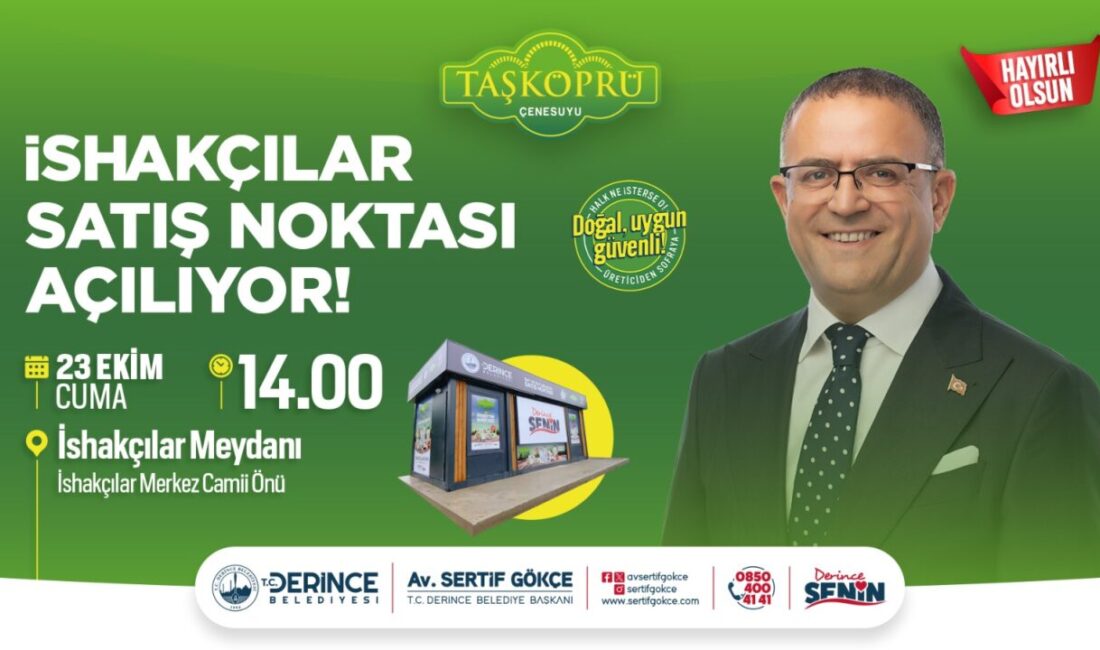 DERTAŞ Tesisleri’nde hazırlanan süt ve süt ürünlerinin satışa sunulduğu Taşköprü