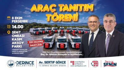 Derince Belediyesi, öz kaynaklarıyla araç filosuna 14 yeni hizmet aracı