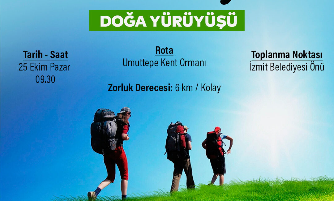 İzmit Belediyesi, “Bizim Köy Doğa Yürüyüşü” etkinliği kapsamında doğaseverleri 25