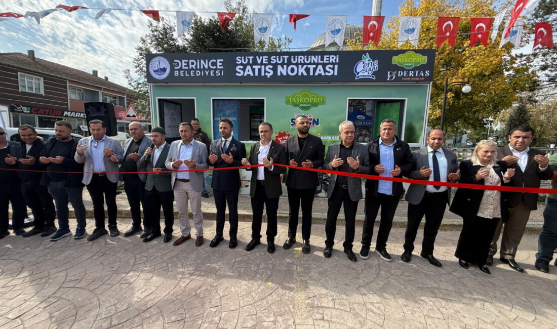 Derince Belediyesinin DERTAŞ Tesisleri’nde ürettiği süt ve süt ürünlerini vatandaşlarla