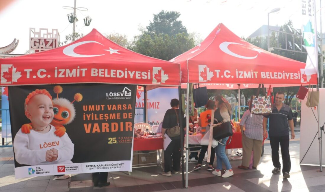 İzmit Belediyesi, 2-8 Kasım Lösemili Çocuklar Haftası kapsamında LÖSEV ile